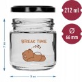 Słoiki na zupy z zakrętkami dla dzieci 6 szt 212 ml
