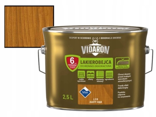 Lakierobejca ochronna do drewna złoty dąb 2,5l