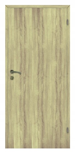 Skrzydło drzwiowe lewe pełne dąb bielony 80 cm