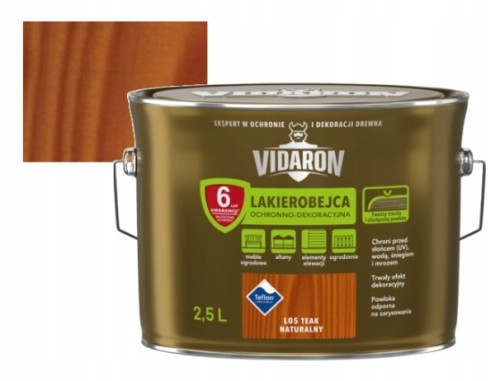 Lakierobejca ochronno dekoracyjna teak naturalny 2,5l