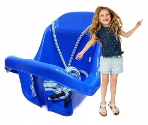 Huśtawka kubełkowa dla dzieci plastikowa 40x38 cm