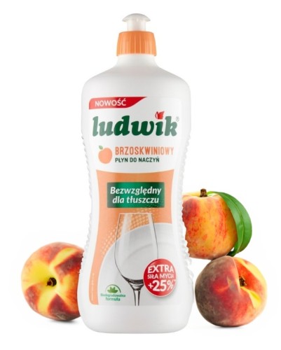 Płyn do mycia naczyń brzoskwinia Ludwik 900g