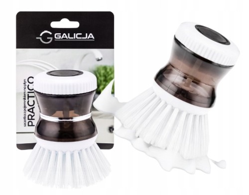 Szczotka do mycia naczyń z pojemnikiem na płyn