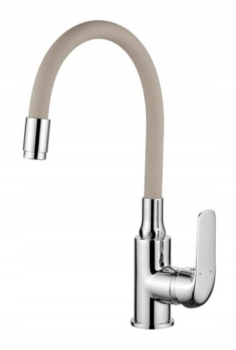 Bateria kuchenna z elastyczną wylewką beżowa Elza