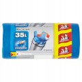 Worki na śmieci niebieskie na papier 30 szt 35l