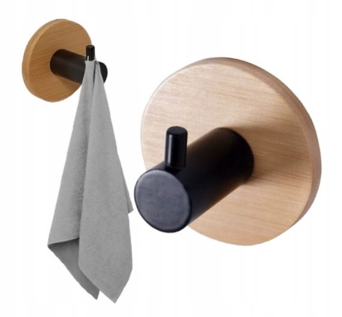 Wieszak okrągły samoprzylepny pojedynczy Umbra bambus