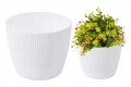 Doniczka osłonka plastikowa biała 11 cm Magnolia Jumper