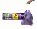 Worki na śmieci z taśmą lawendowe 60l 8 szt
