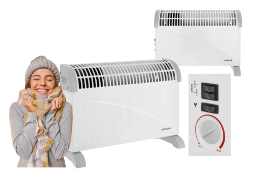 Grzejnik konwektorowy z nawiewem i termostatem 2000W