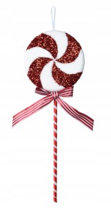 Zawieszka świąteczna na choinkę lizak nietłukąca 42 cm