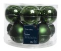 Bombki świąteczne szklane zielone 6cm zestaw 10 sztuk