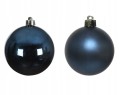 Bombki świąteczne szklane granatowe 6cm zestaw 10 sztuk