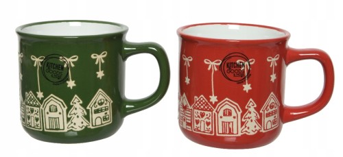 Kubek ceramiczny świąteczny na kawę 8,6 x 9,4 cm 1szt