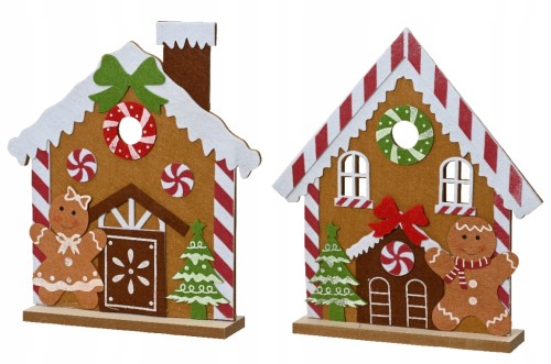 Domek z piernika figurka świąteczna 33,5 x 30 x 6 cm 1szt