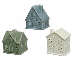 Domek porcelanowy figurka świąteczna 10 x 8,5 x 7,5 cm 1szt