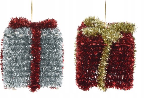 Zawieszka na choinkę świąteczna prezent 8,5 cm 1szt