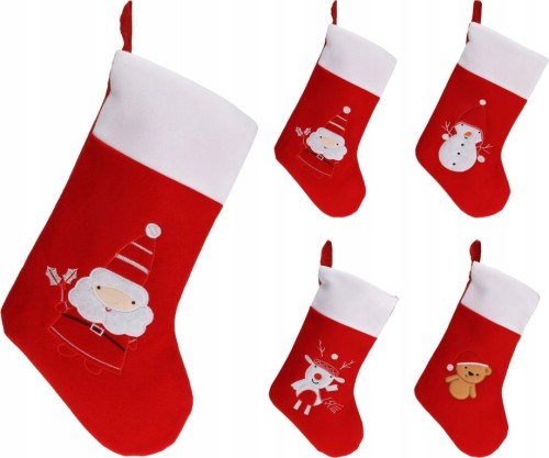 Zawieszka świąteczna skarpeta bożonarodzeniowa 41x26,5 cm 1szt