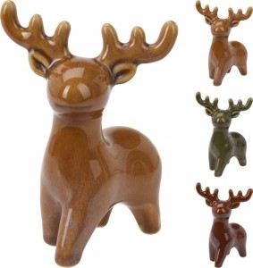 Figurka świąteczna Renifer ozdoba domowa 14 cm 1szt