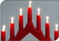 Świecznik świąteczny adwentowy LED biały 13x15,5x4 cm