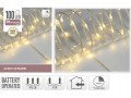 Lampki choinkowe świąteczne białe ciepłe 100 LED 5m