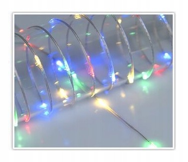 Lampki choinkowe świąteczne multikolor 40 LED 195 cm