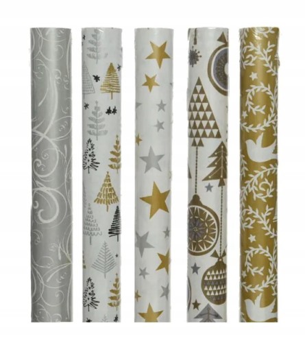 Papier świąteczny ozdobny do pakowania prezentów 200x70 cm 1szt