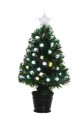 Choinka świąteczna sztuczna zielona z lampkami LED 90 cm