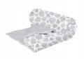 Kołdra szaro-biała w liście miękka Fargrik 220x200 cm