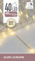 Lampki choinkowe łańcuch świetlny biały ciepły 40 LED 2m
