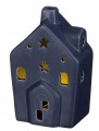 Świecznik świąteczny domek LED stojący 7x10x16 cm
