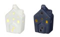 Świecznik świąteczny domek LED stojący 7x10x16 cm