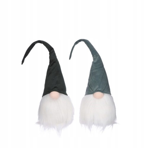 Figurka świąteczna stojąca ozdobna gnom 56 cm 1szt