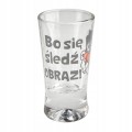Kieliszki do wódki ze śmiesznymi napisami 25 ml 6 sztuk