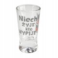 Kieliszki do wódki ze śmiesznymi napisami 25 ml 6 sztuk