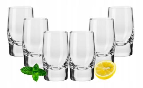 Kieliszki do wódki wytrzymałe klasyczne 50 ml 6 sztuk