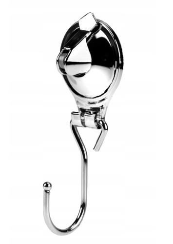 Haczyk z przyssawką pojedyńczy stalowy na ubrania