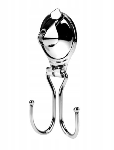 Haczyk z przyssawką podwójny stalowy na ubrania