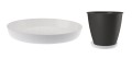 Podstawka biała plastikowa pod doniczkę 14,5 cm Cristal