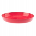 Podstawka czerwona plastikowa pod doniczkę 11 cm Cristal