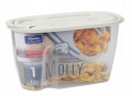 Pojemnik kuchenny na artykuły sypkie z miarą i otworami 1l