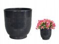 Osłonka ceramiczna na nóżce granitowa ozdobna 14 cm Lazur