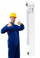 Komplet 10 żeberek Grzejnik aluminiowy biały Power 70 kaloryfer