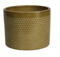 Osłonka ceramiczna na kwiaty pistacjowa ozdobna 15 cm