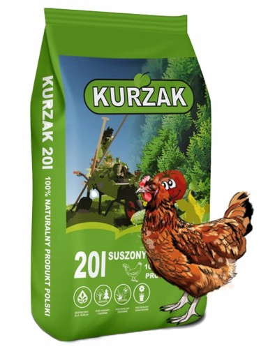 Kurzak suszony naturalny nawóz obornik 20L