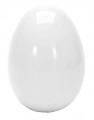 Figurka dekoracyjna jajko wielkanocne białe ozdoba domowa 6 cm