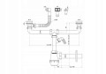Syfon zlewozmywakowy z przelewem prostokątnym 70 mm