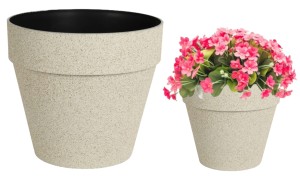 Doniczka plastikowa okrągła na kwiaty 22 cm