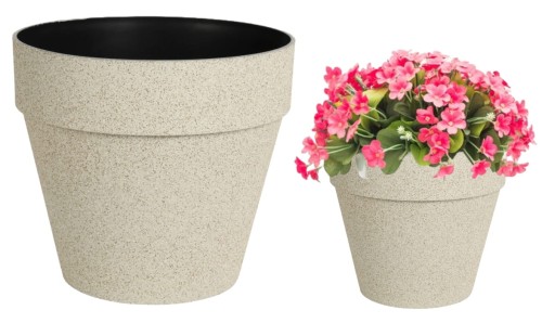 Doniczka plastikowa okrągła na kwiaty 22 cm