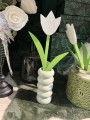 Wazon ceramiczny na kwiaty zielony 16 cm