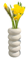 Wazon ceramiczny na kwiaty zielony 16 cm